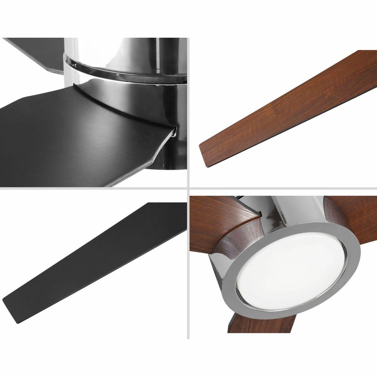 Braden 56"Ceiling Fan Polished Chrome