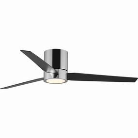 Braden 56"Ceiling Fan Polished Chrome space-saving huggers with modern style