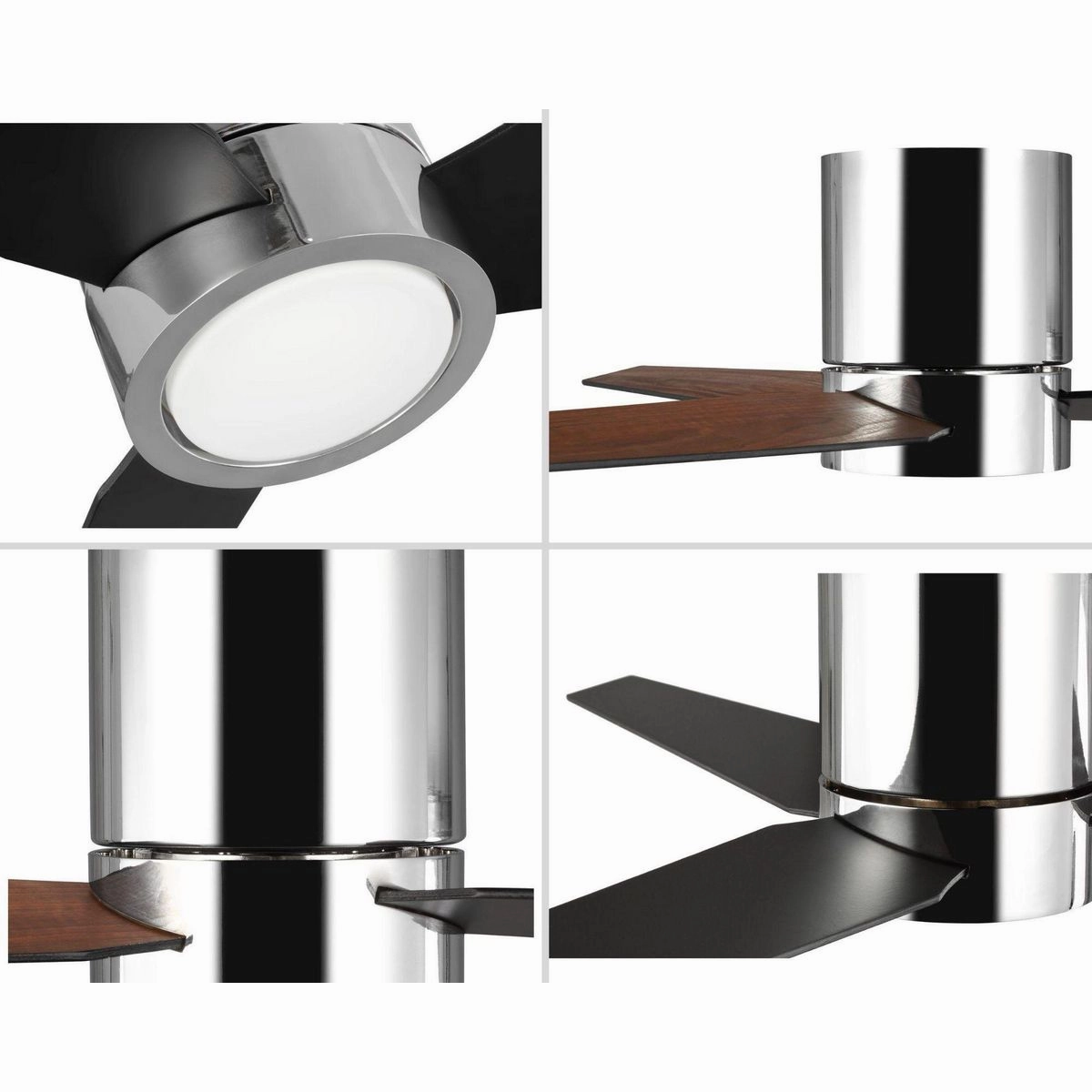 Braden 56"Ceiling Fan Polished Chrome