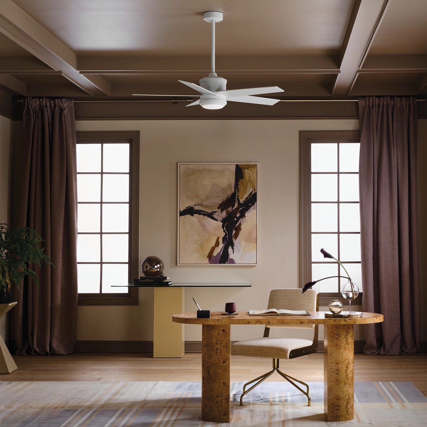 Brahm 48"Ceiling Fan Matte White