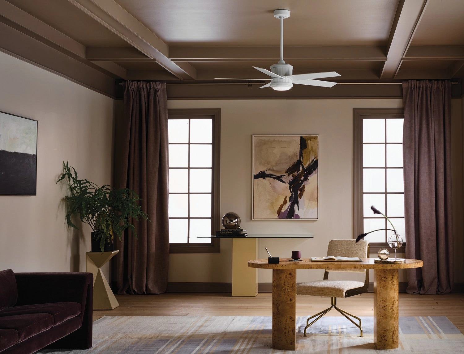 Brahm 48"Ceiling Fan Matte White