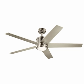 Brahm 56"Ceiling Fan Brushed Stainless Steel medium electric fans for multi-room use
