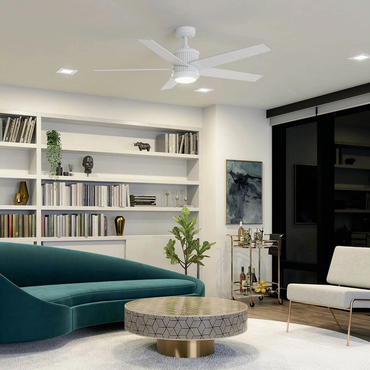 Brahm 56"Ceiling Fan Matte White