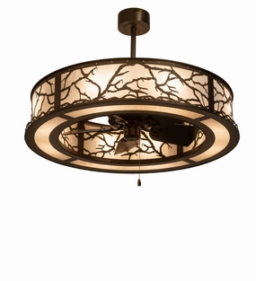 Branches Eight Light Chandel-Air decorative fandeliers with lights