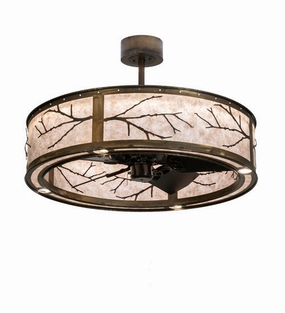 Branches LED Chandel-Air decorative fandeliers with lights
