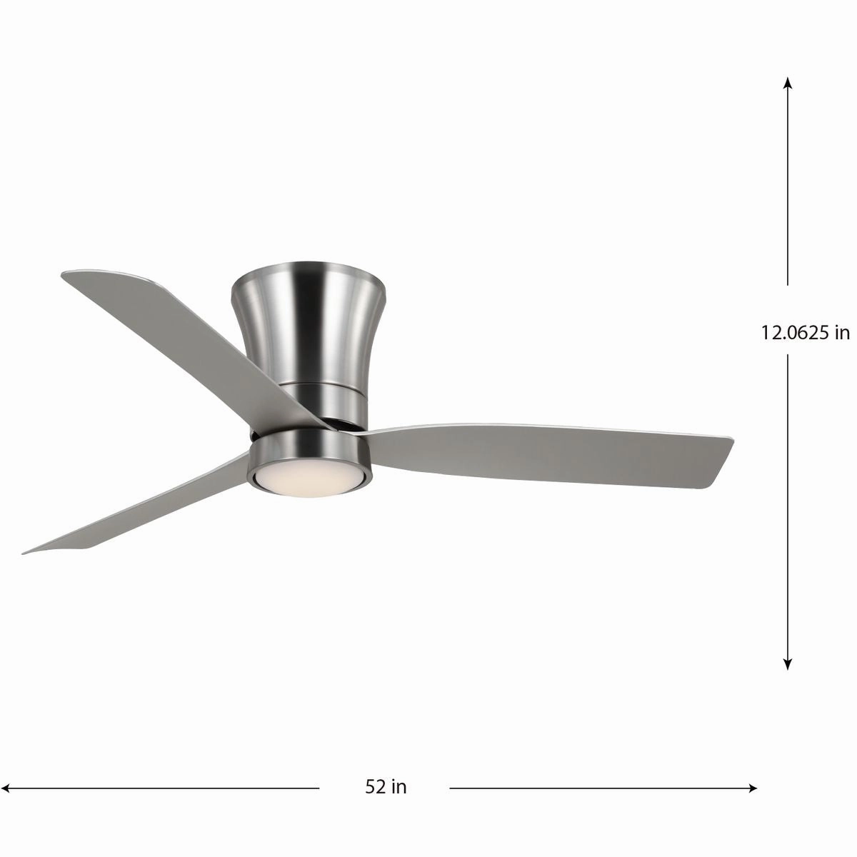 Brant 52"Ceiling Fan Brushed Nickel