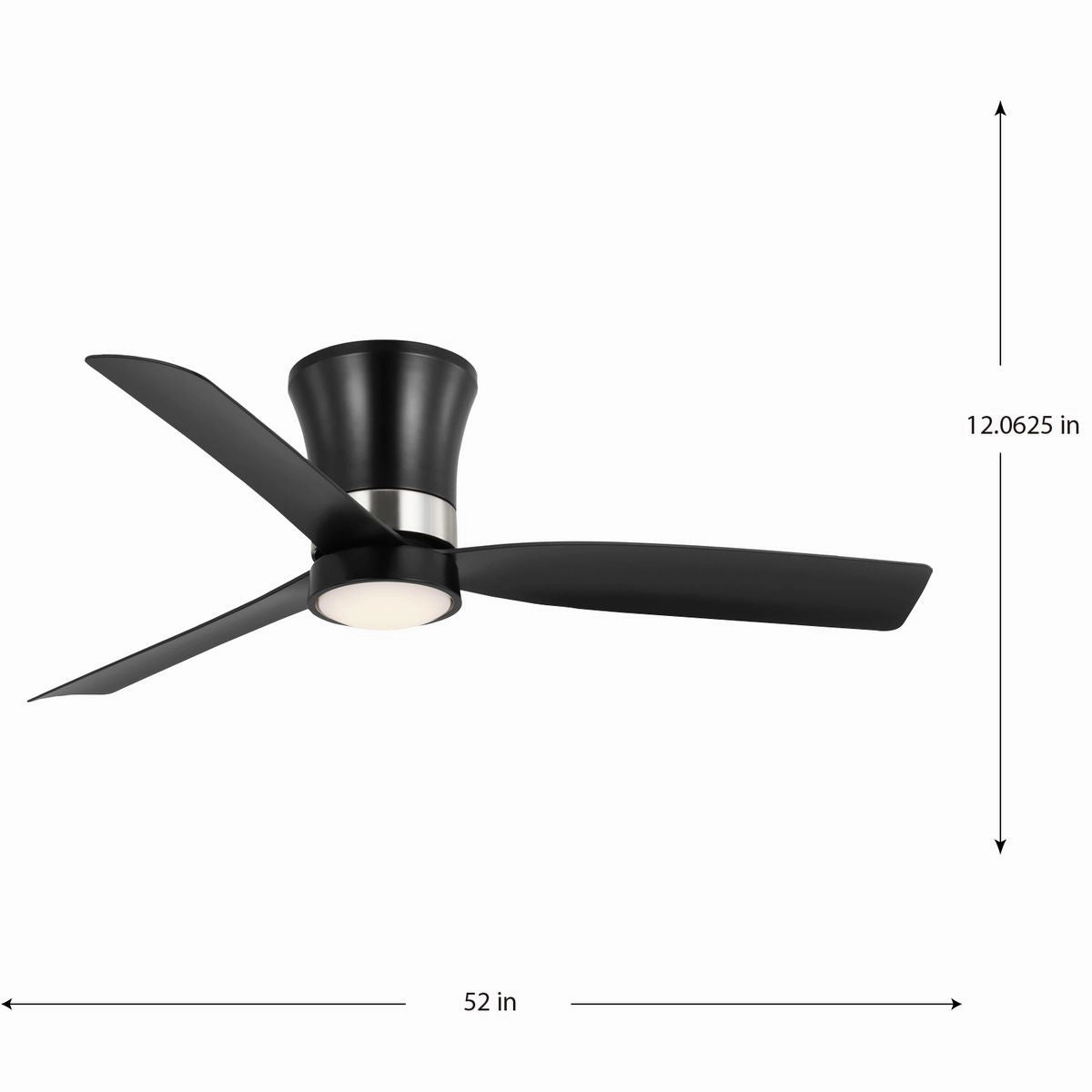 Brant 52"Ceiling Fan Matte Black