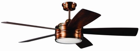 Braxton 52"Ceiling Fan Brushed Copper medium size fans for home ventilation