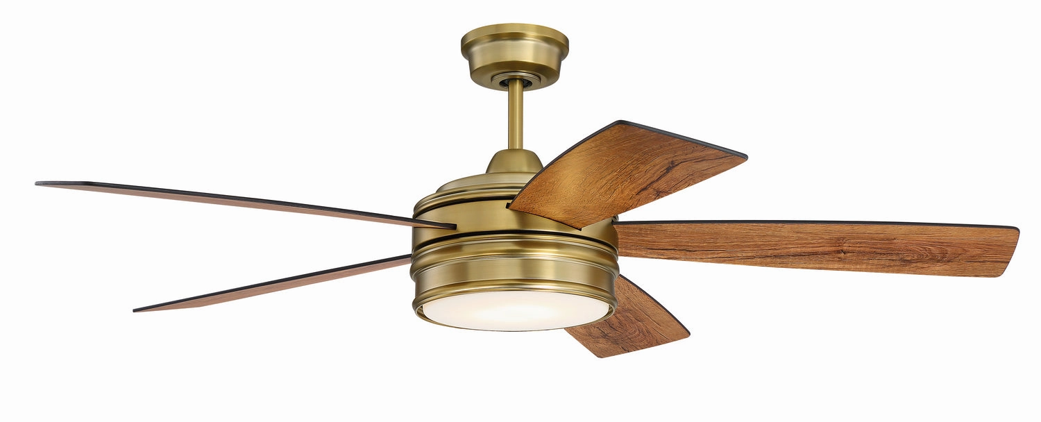 Braxton 52"Ceiling Fan Satin Brass
