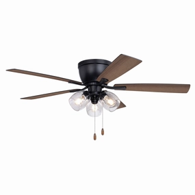 Brayton 52"Ceiling Fan Black ifan smart fans for connected homes