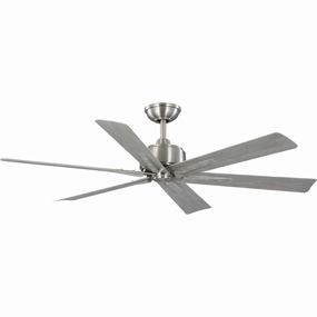 Brazas 56"Ceiling Fan Brushed Nickel versatile medium fans for any space