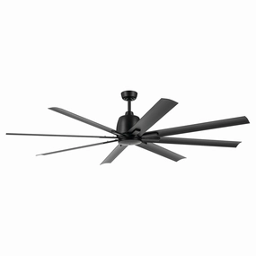 Breda 75"Ceiling Fan Satin Black large electric fans for spacious rooms