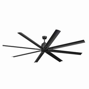 Breda 84"Ceiling Fan Satin Black large electric fans for spacious rooms