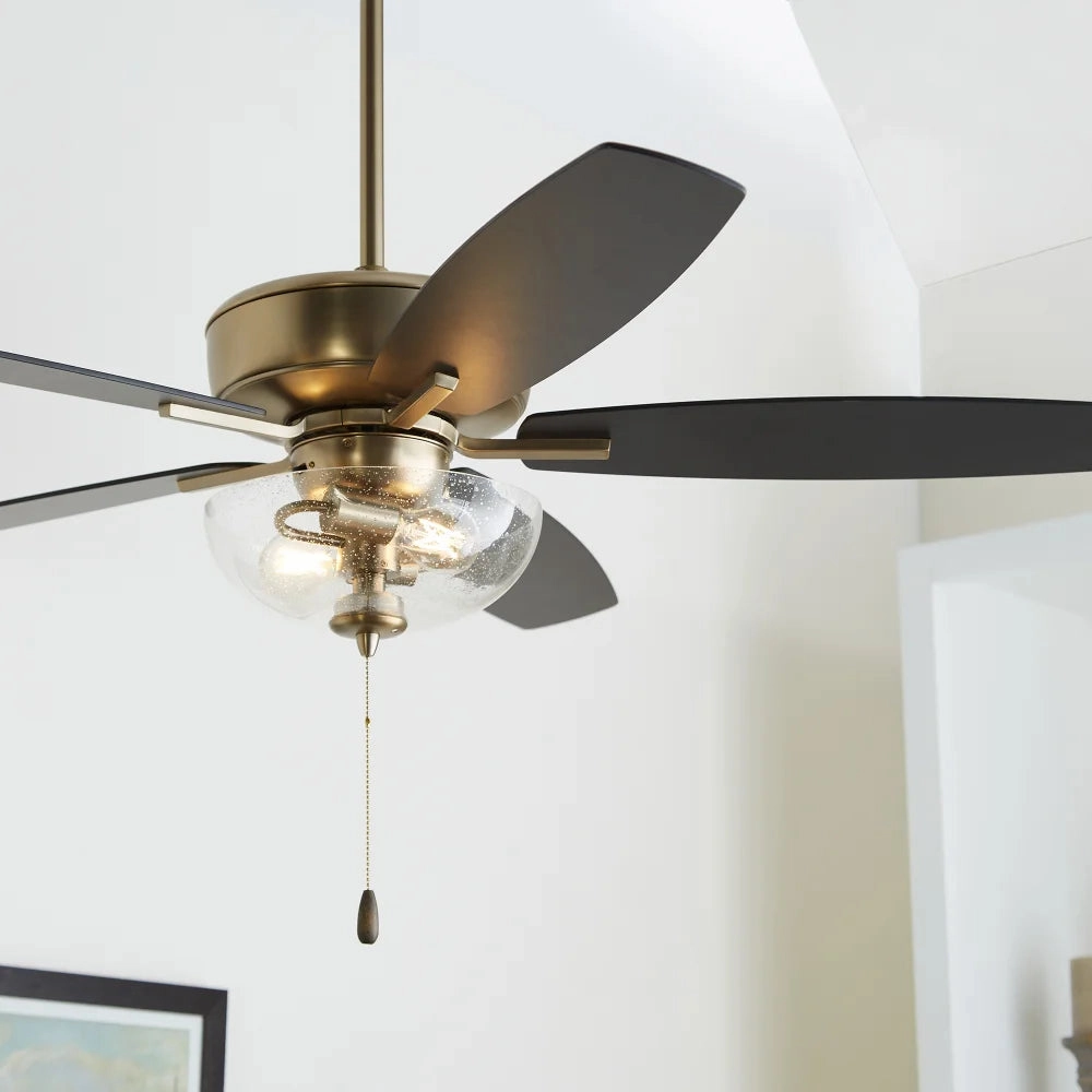 Breeze 52"Ceiling Fan Aged Brass