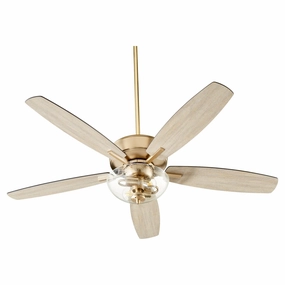 Breeze 52"Ceiling Fan Aged Brass medium electric fans for multi-room use