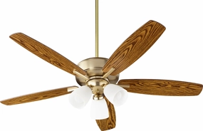 Breeze 52"Ceiling Fan Aged Brass affordable medium fans for summer