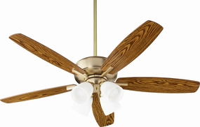 Breeze 52"Ceiling Fan Aged Brass portable medium fans with handle design