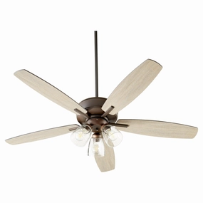 Breeze 52"Ceiling Fan Oiled Bronze medium electric fans for multi-room use
