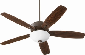 Breeze 52"Ceiling Fan Oiled Bronze quiet medium fans for living room use