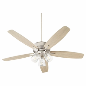 Breeze 52"Ceiling Fan Satin Nickel portable medium fans with handle design