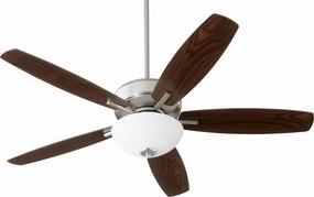 Breeze 52"Ceiling Fan Satin Nickel compact medium fans for desks and counters