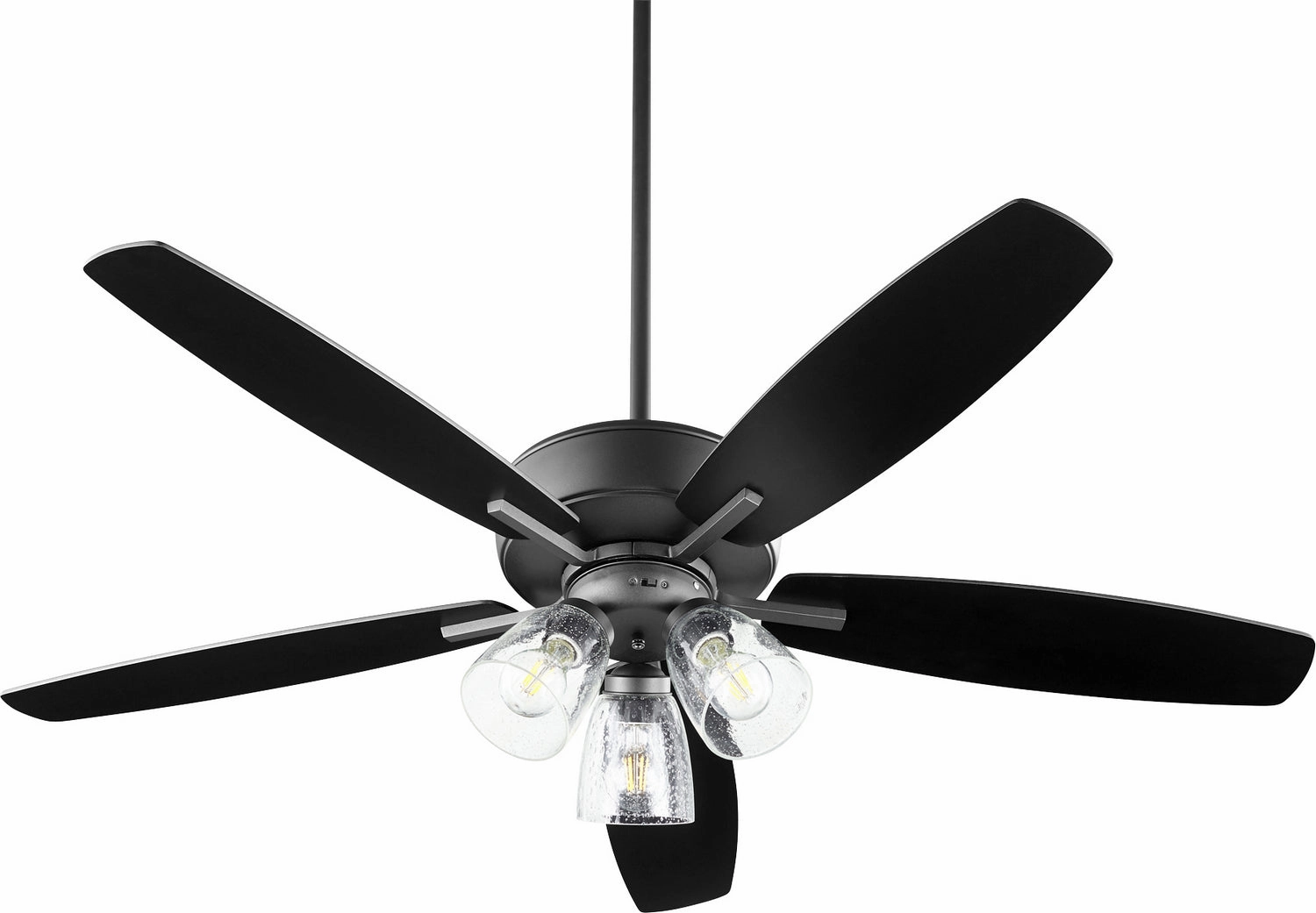 Breeze 52"Ceiling Fan Textured Black medium electric fans for multi-room use