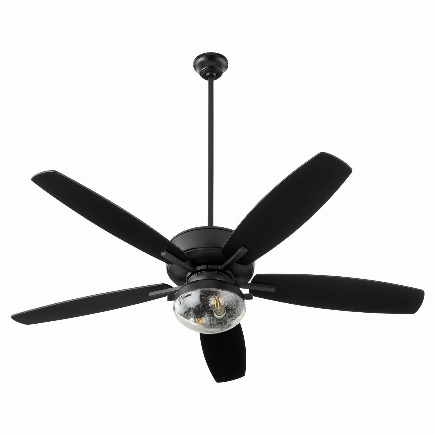 Breeze Patio 52"Ceiling Fan Matte Black quiet medium fans for living room use