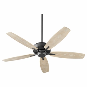 Breeze Patio 52"Patio Fan Textured Black portable medium fans with handle design