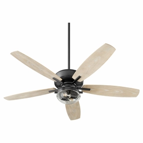 Breeze Patio 52"Patio Fan Textured Black Noir affordable medium fans for summer