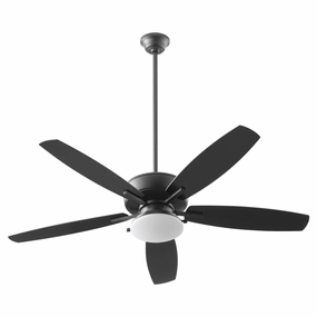 Breeze Patio Plus 52 52"Patio Fan Matte Black oscillating medium fans with strong airflow