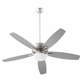 Breeze Patio Plus 52 52"Patio Fan Satin Nickel stylish medium fans for contemporary homes