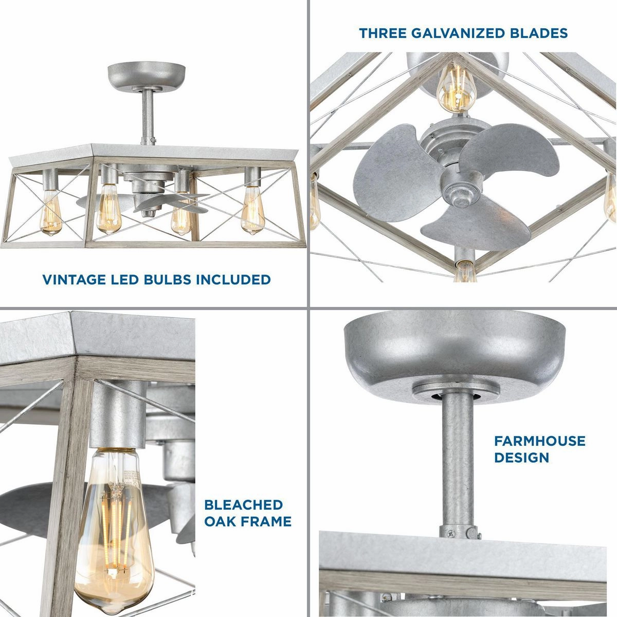 Briarwood 22"Ceiling Fan Galvanized