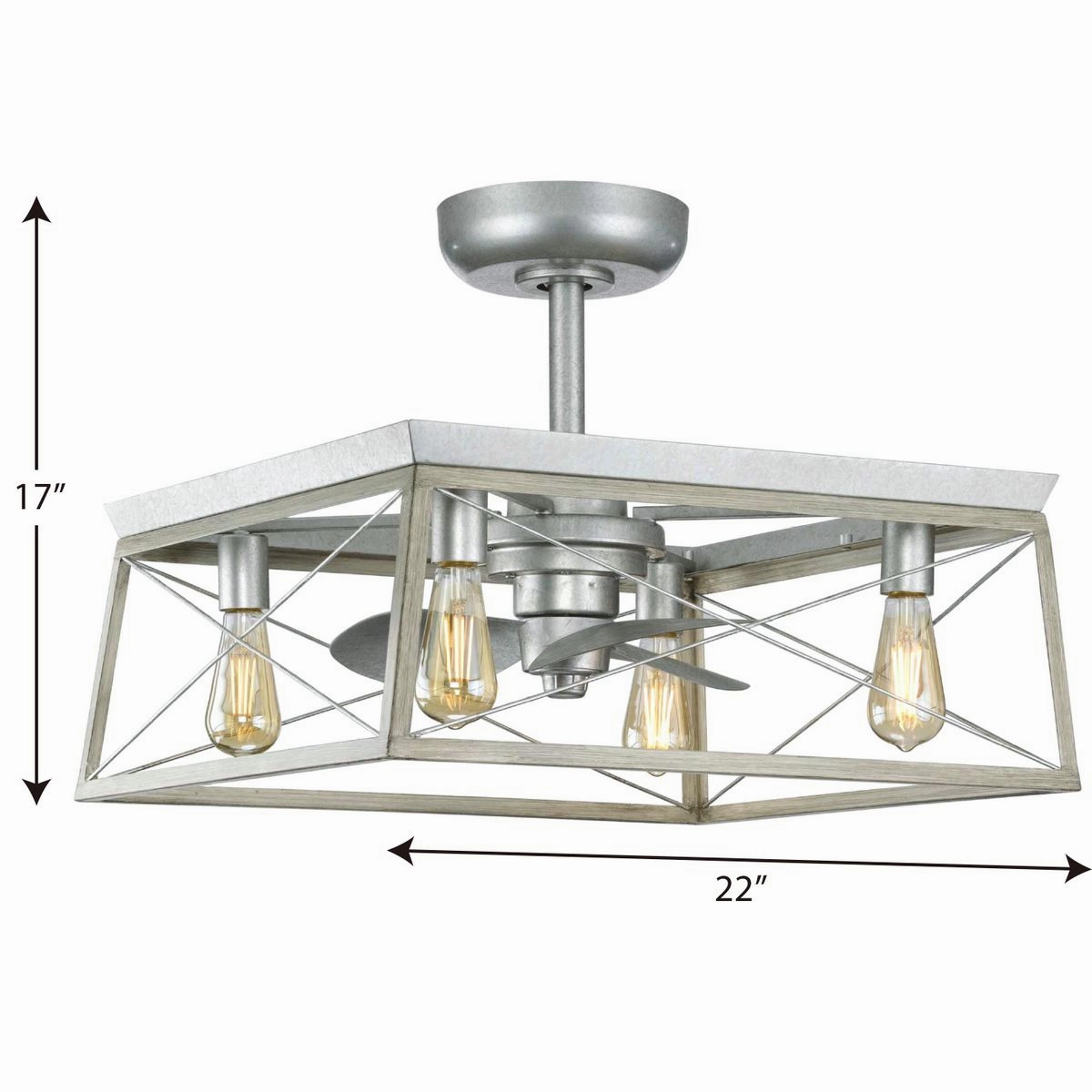 Briarwood 22"Ceiling Fan Galvanized
