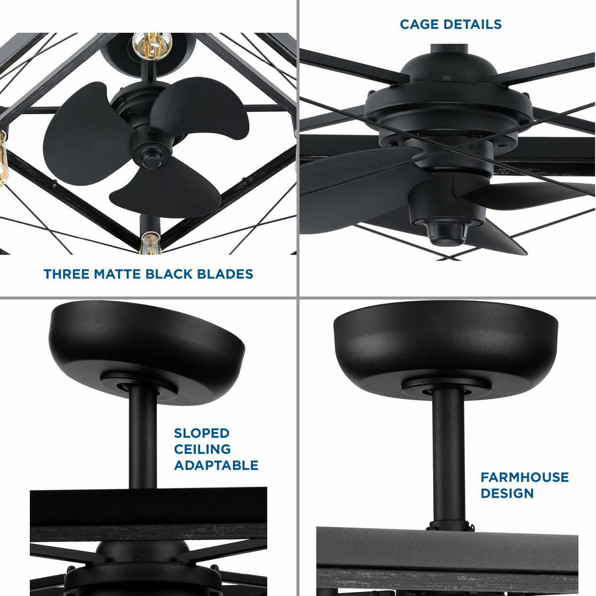 Briarwood 22"Ceiling Fan Matte Black