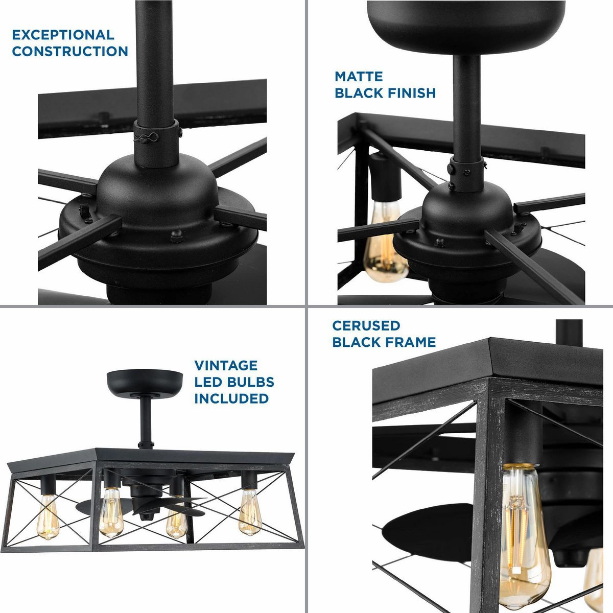 Briarwood 22"Ceiling Fan Matte Black