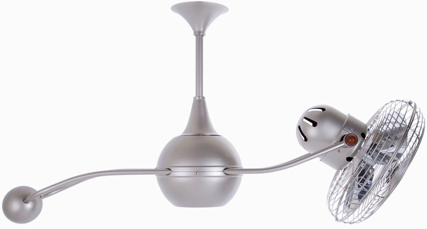 Brisa 2000 40"Ceiling Fan Brushed Nickel quiet small fans for desk or nightstand