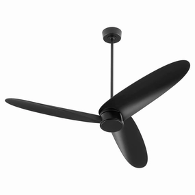 Brisa 60" Patio Fan Matte Black compact medium fans for desks and counters