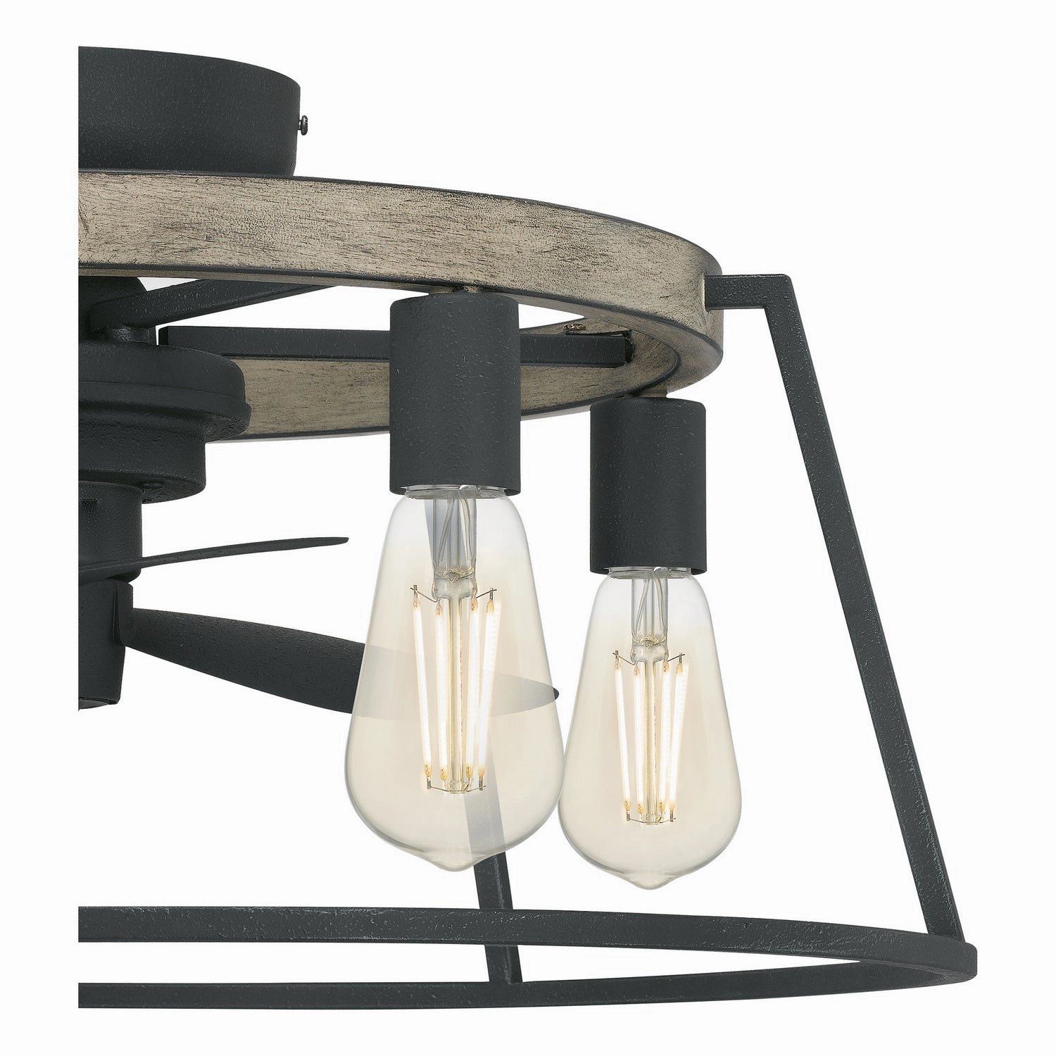 Brockton Five Light Fandelier Grey Ash