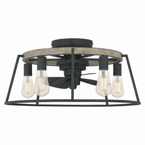 Brockton Five Light Fandelier Grey Ash decorative fandeliers with lights