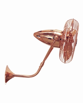 Bruna Parede 19"Ceiling Fan Polished Copper quiet small fans for desk or nightstand