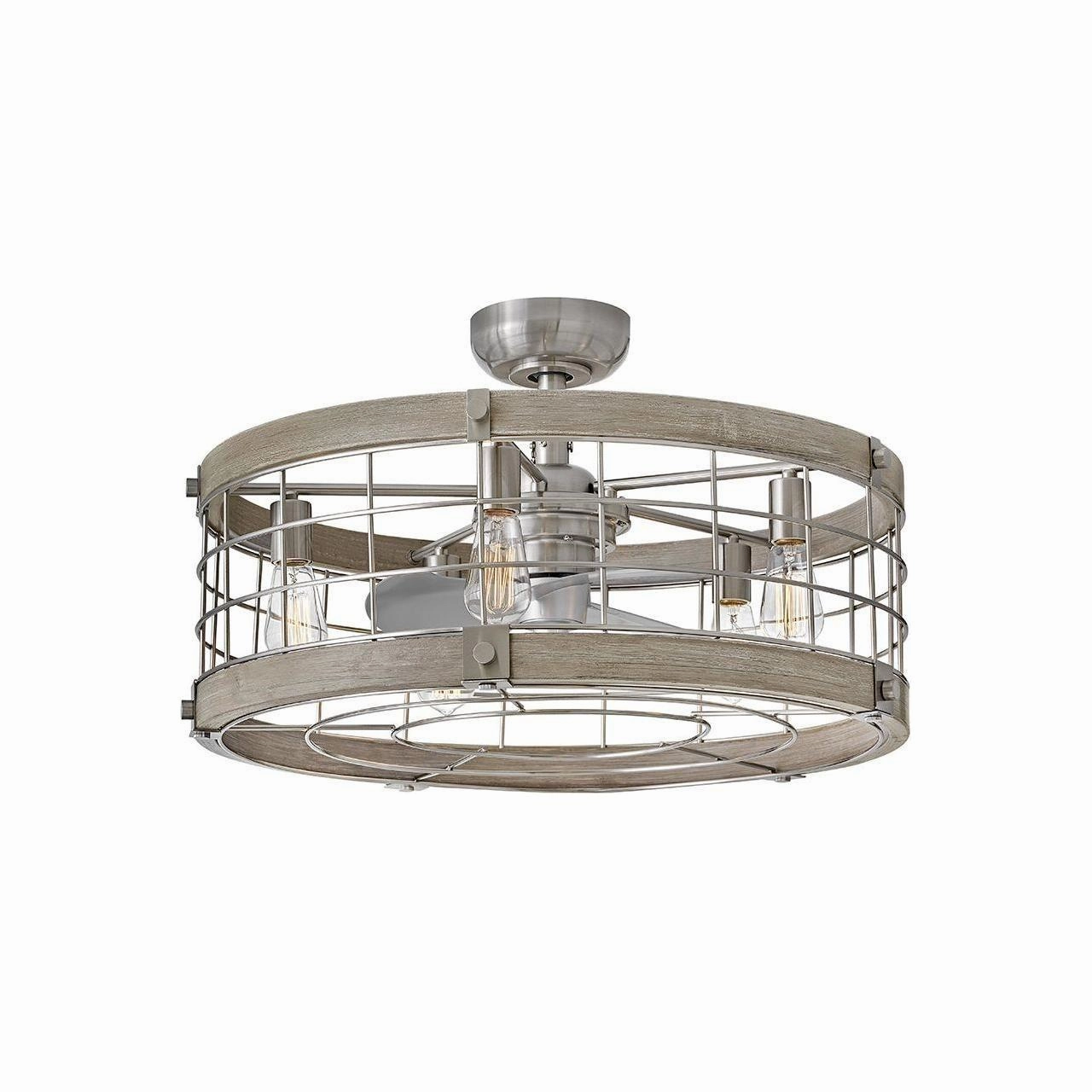 Bryce 27" LED Fandelier quiet ceiling fans with remote control