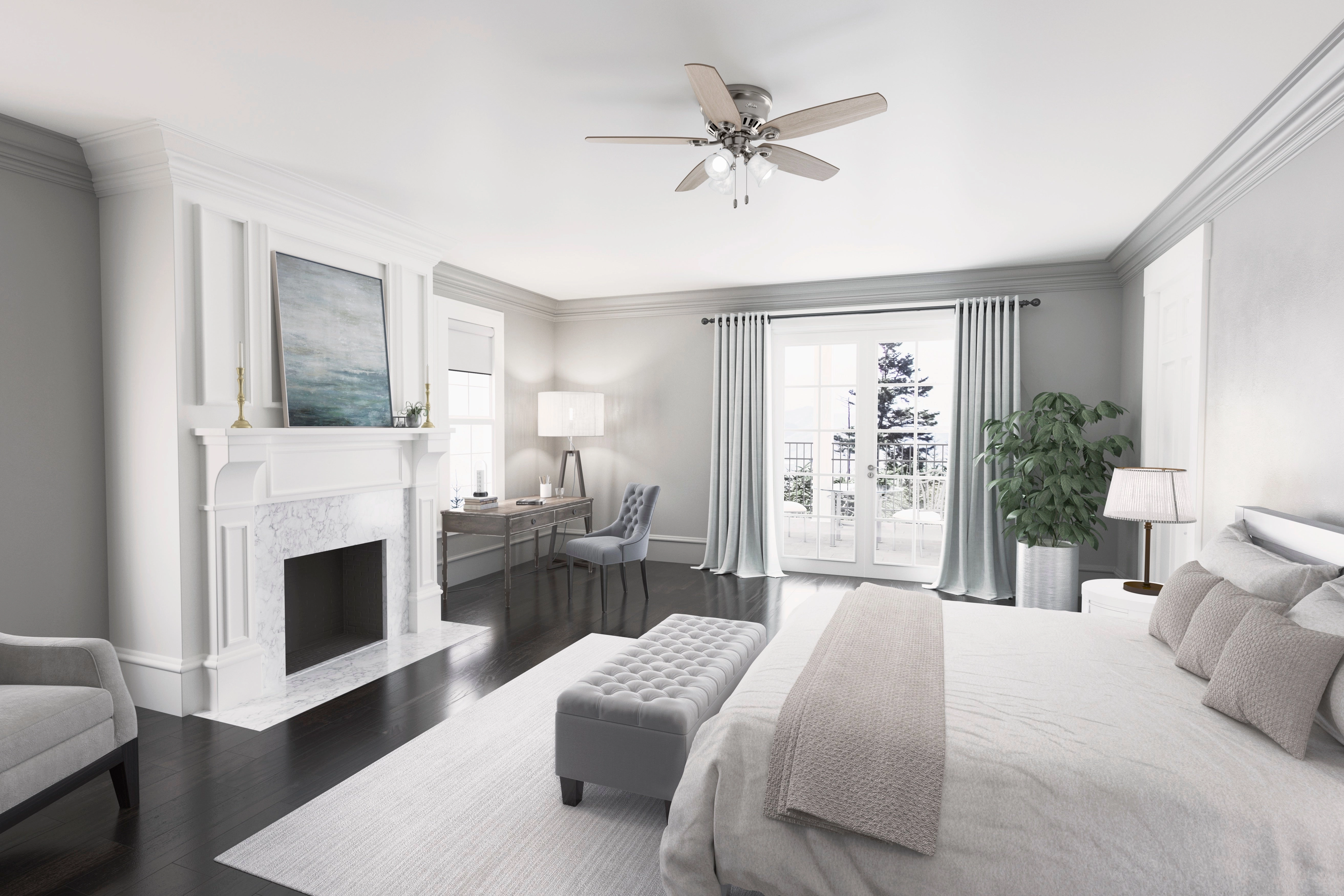 Builder 52"Ceiling Fan Brushed Nickel