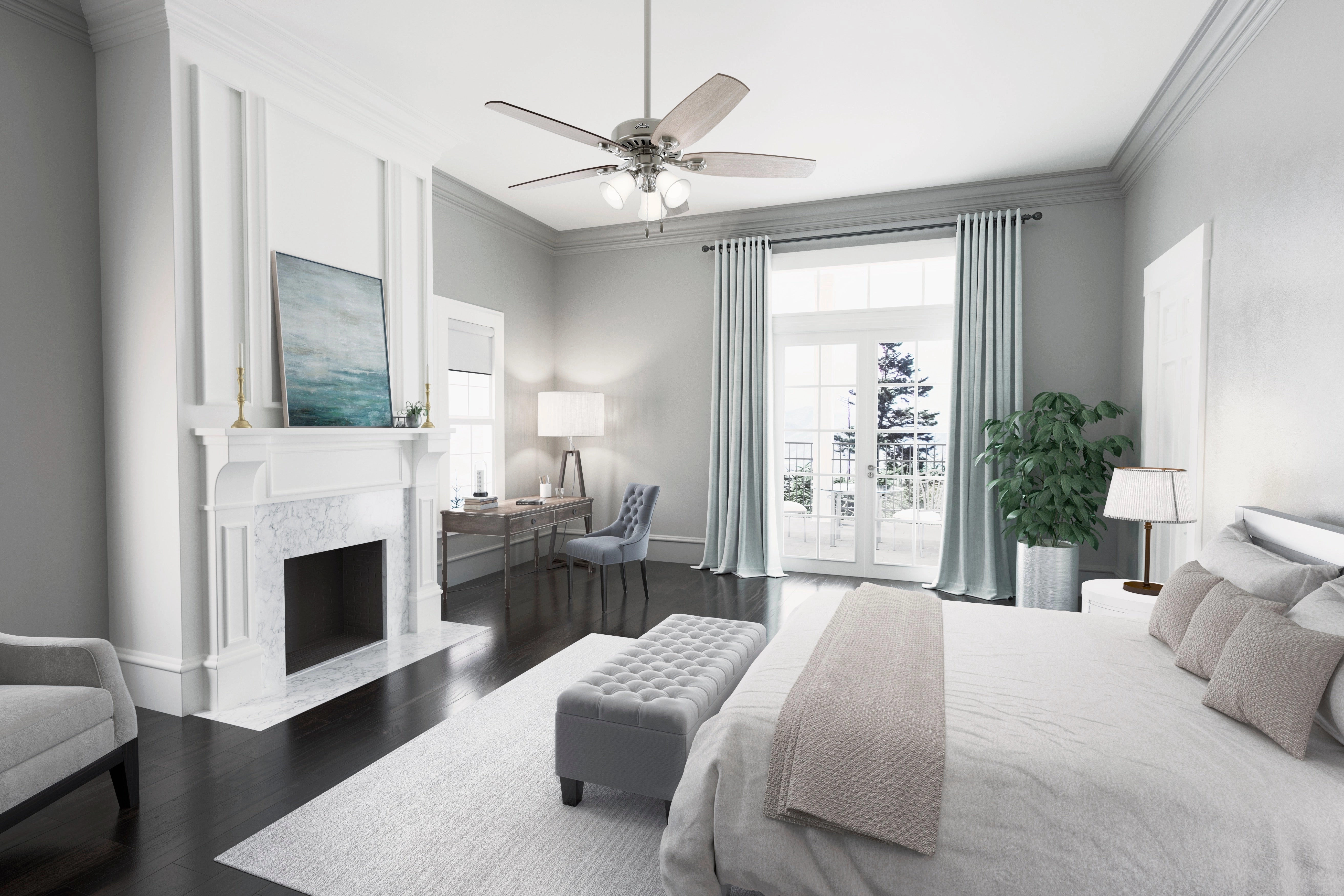 Builder 52"Ceiling Fan Brushed Nickel