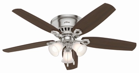 Builder 52"Ceiling Fan Brushed Nickel portable medium fans with handle design