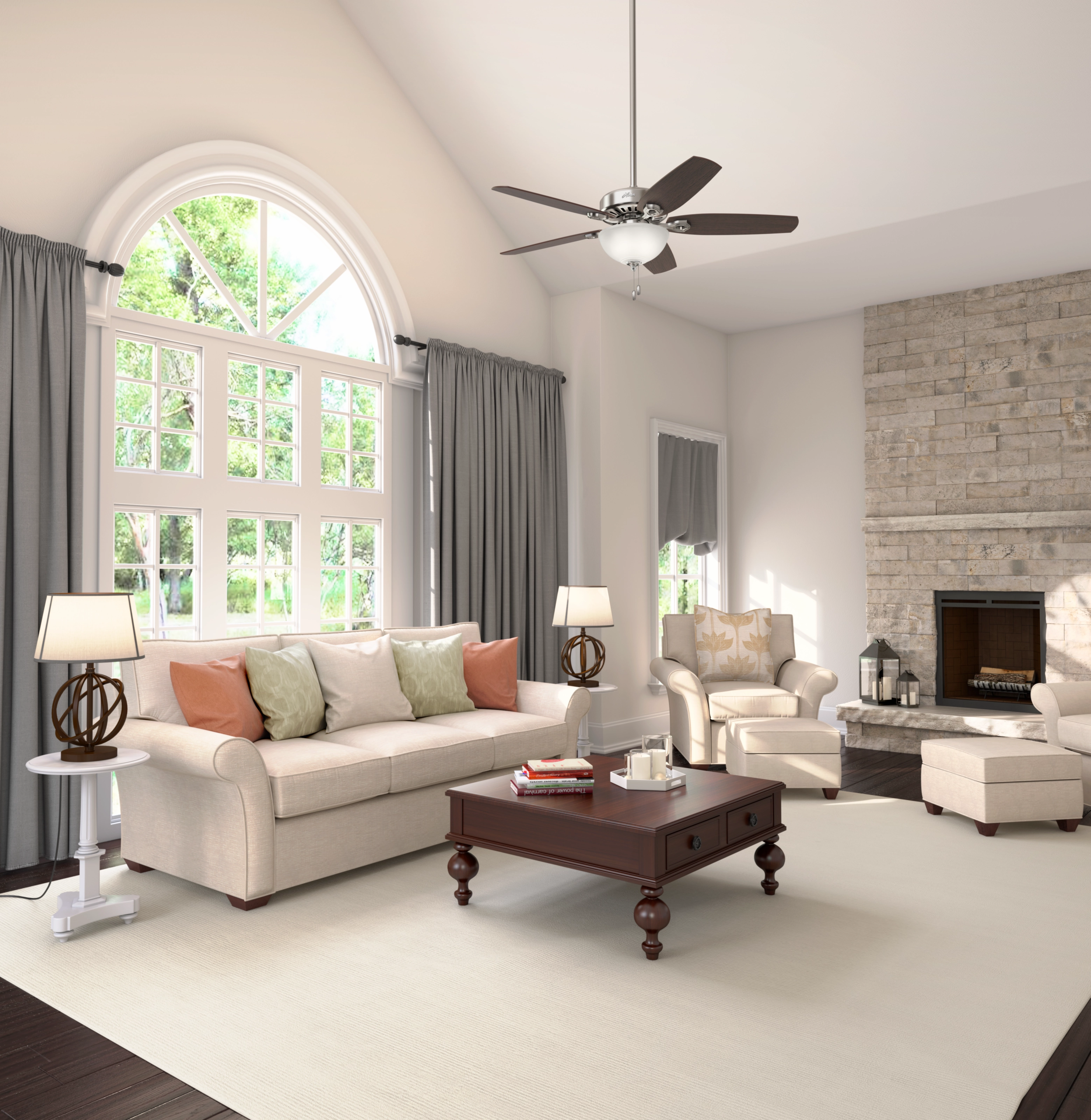 Builder 52"Ceiling Fan Brushed Nickel