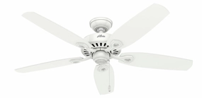 Builder 52"Ceiling Fan Snow White quiet medium fans for living room use