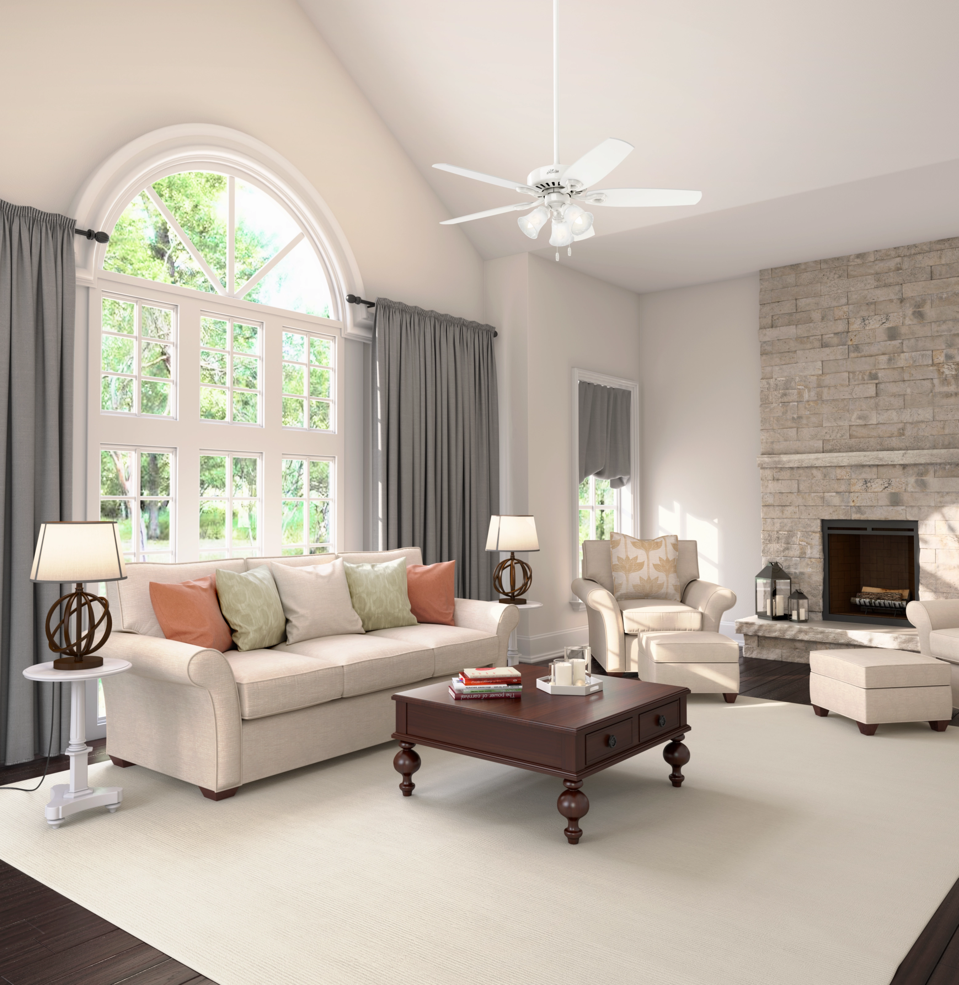 Builder 52"Ceiling Fan Snow White