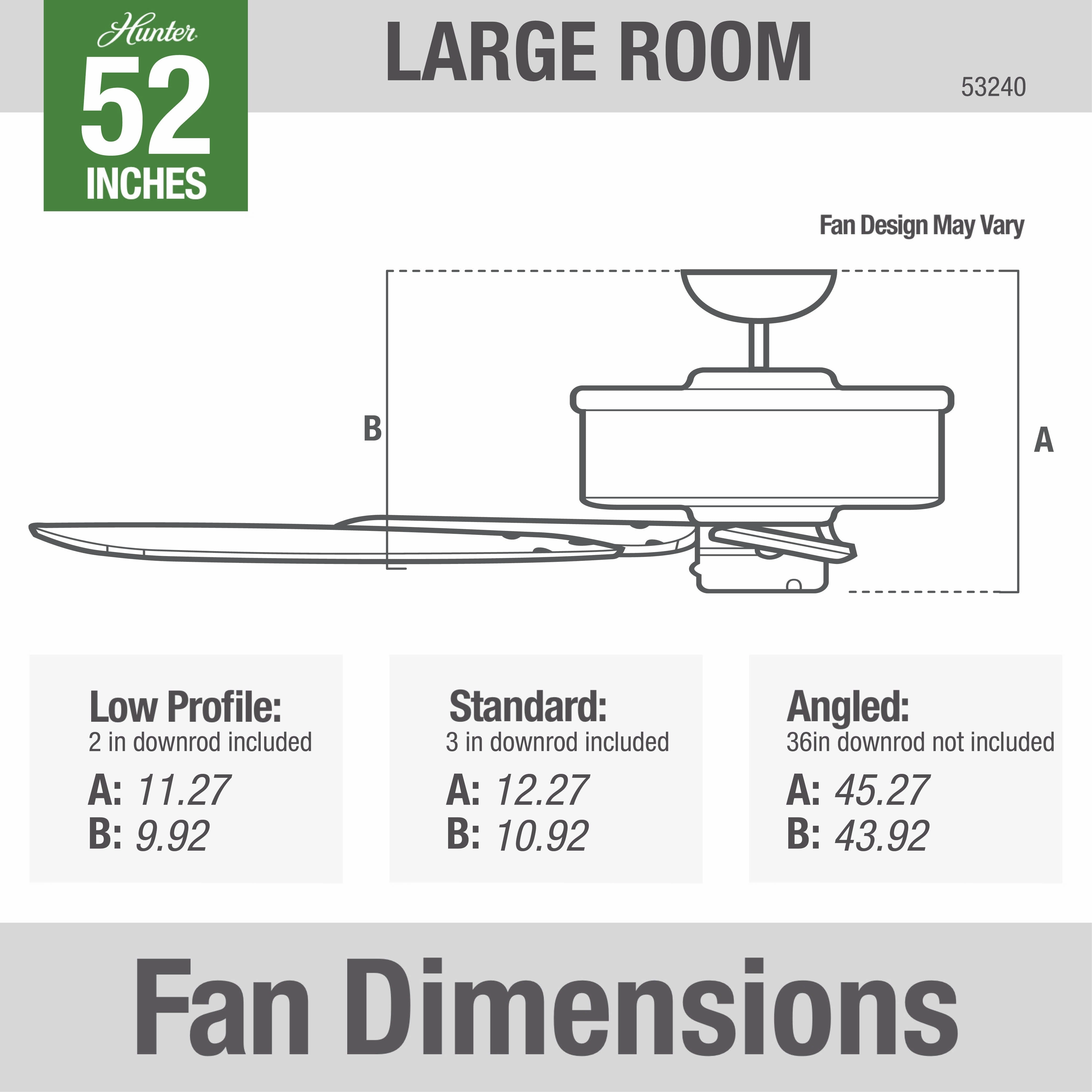 Builder 52"Ceiling Fan Snow White