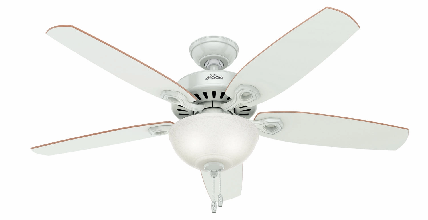 Builder 52"Ceiling Fan White modern medium fans for everyday cooling