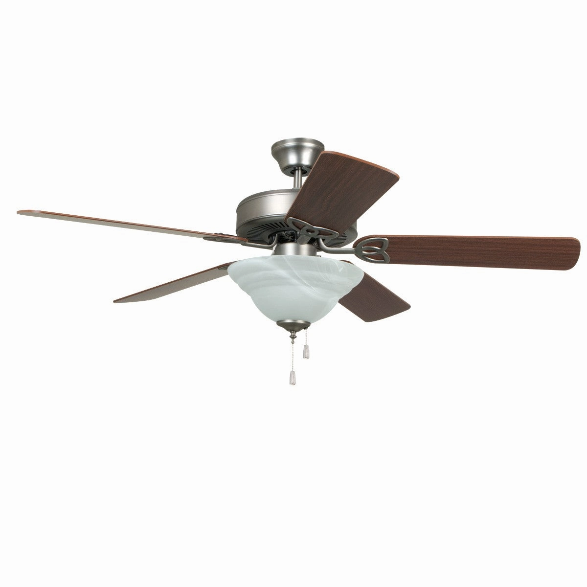 Builder Deluxe 52" 52" Ceiling Fan Brushed Polished Nickel home cooling fans in medium size